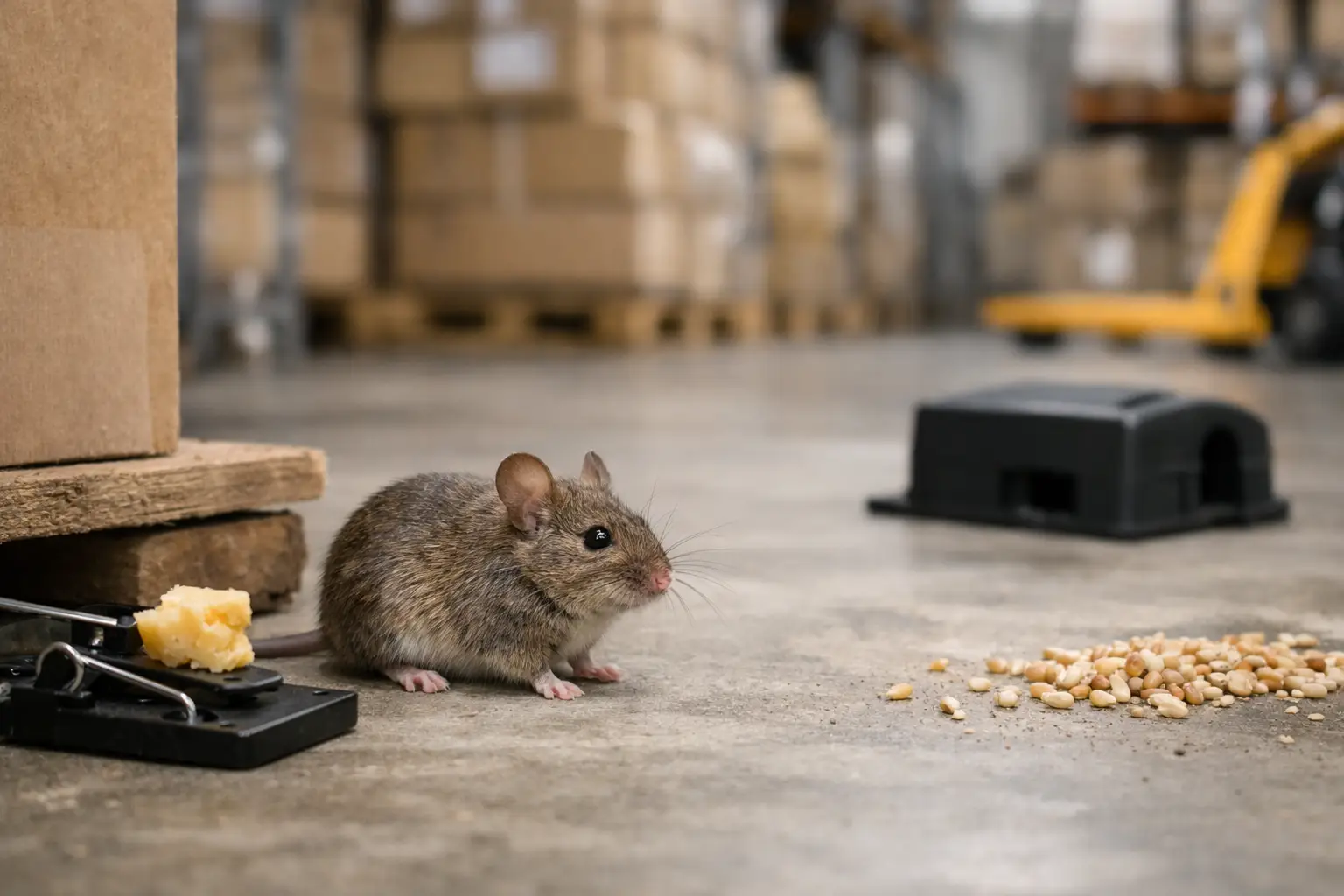Muizen bestrijden in magazijn: wat werkt
